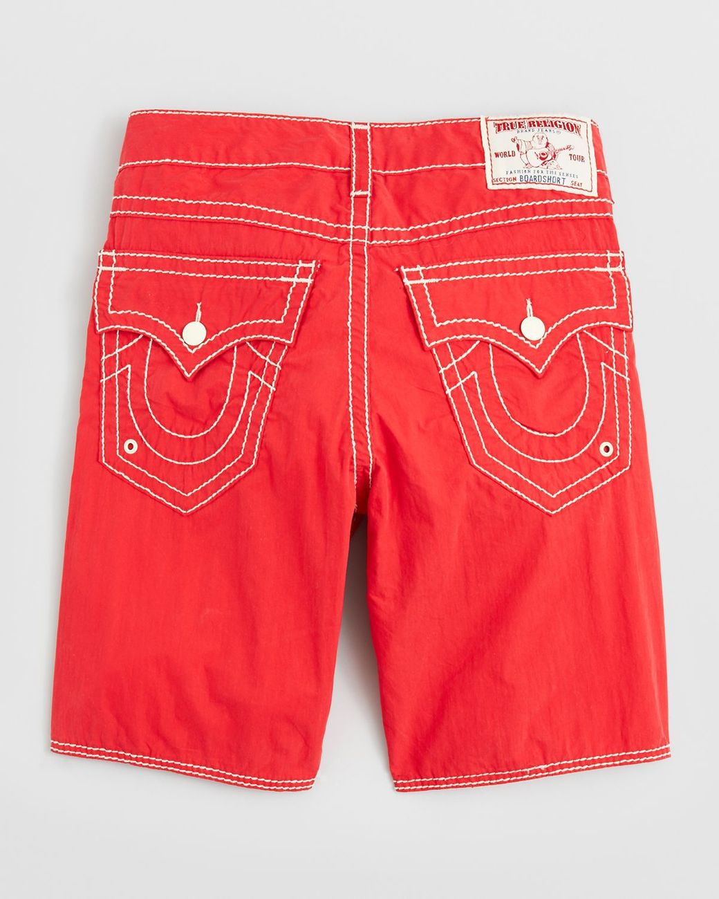 True Religion Big T Board Shorts in Red for Men | Lyst