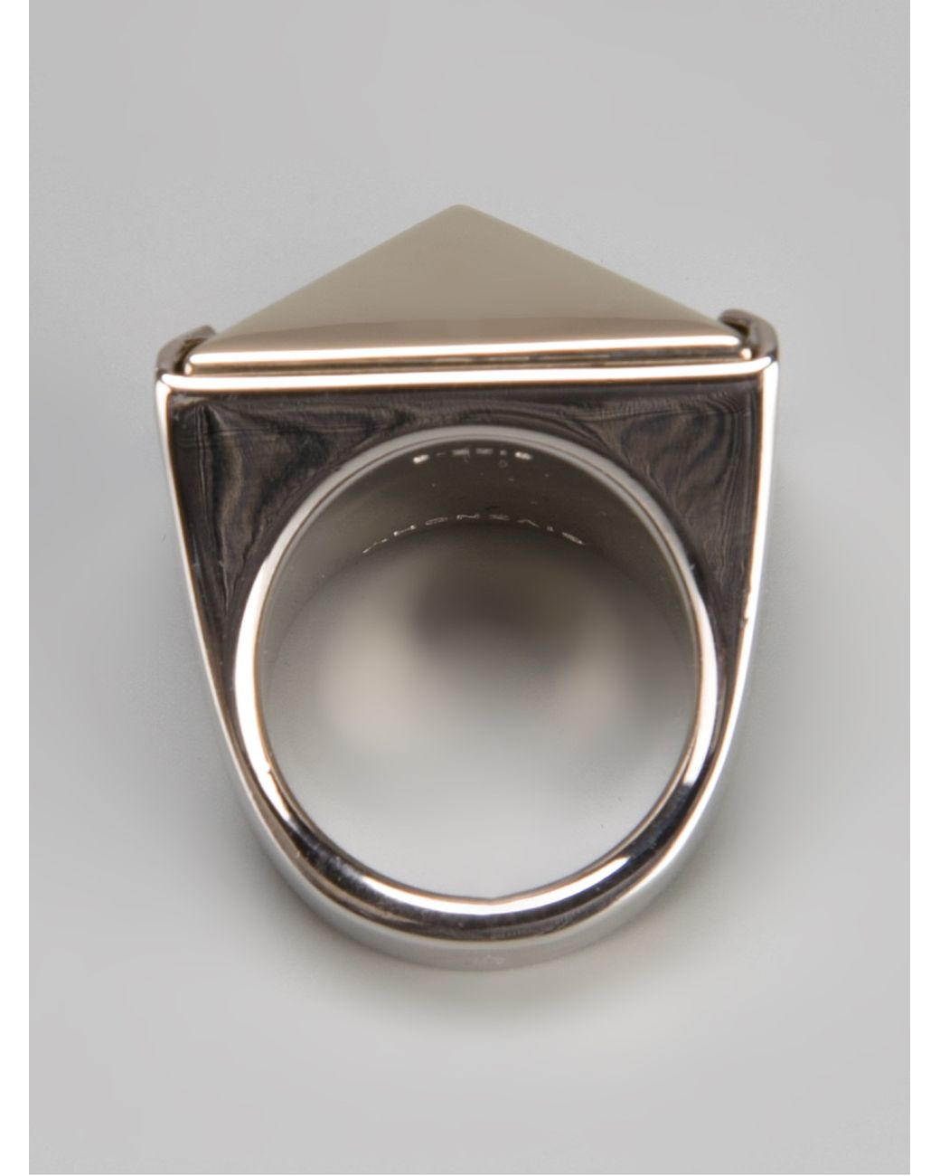 Givenchy Pyramid Stud Ring in Metallic | Lyst