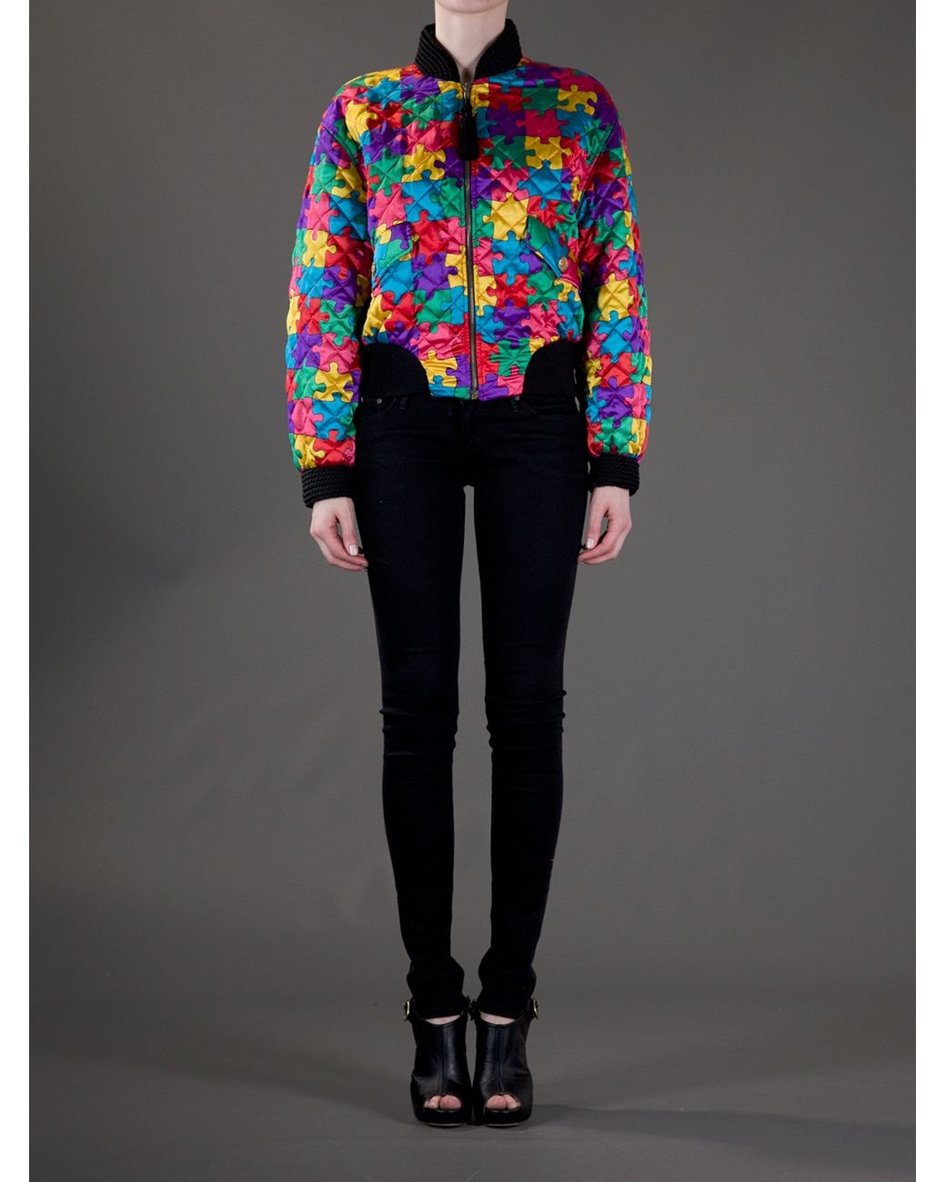 Moschino Puzzle Quilt Jacket | Lyst