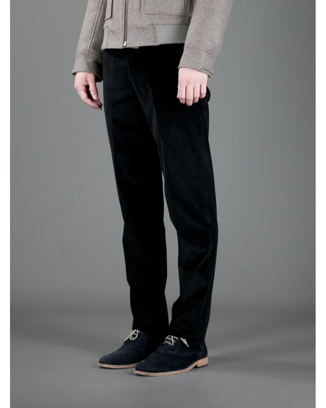 Saint Laurent Corduroy Trouser in Black for Men | Lyst