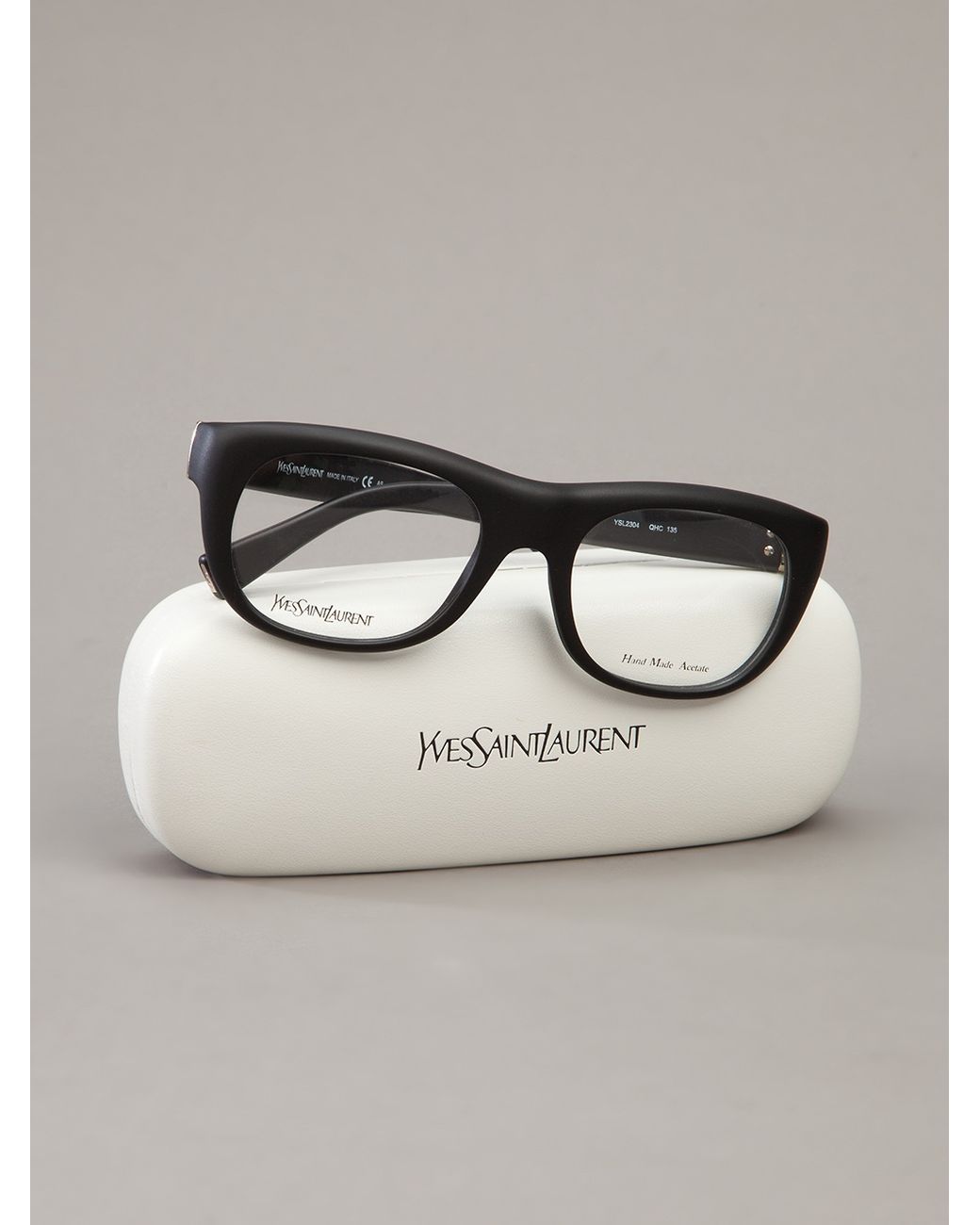 Saint Laurent Thick Frame Glasses in Black for Men | Lyst