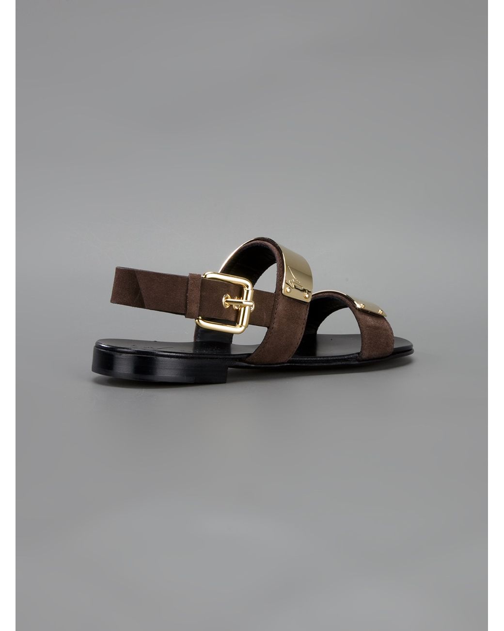 GIUSEPPE ZANOTTI, Gold Men's Sandals