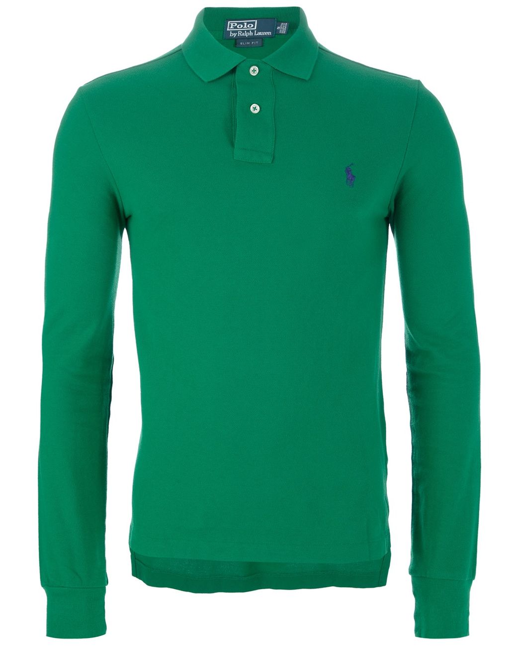 Ralph Lauren Blue Label Long Sleeve Polo Shirt in Green for Men | Lyst