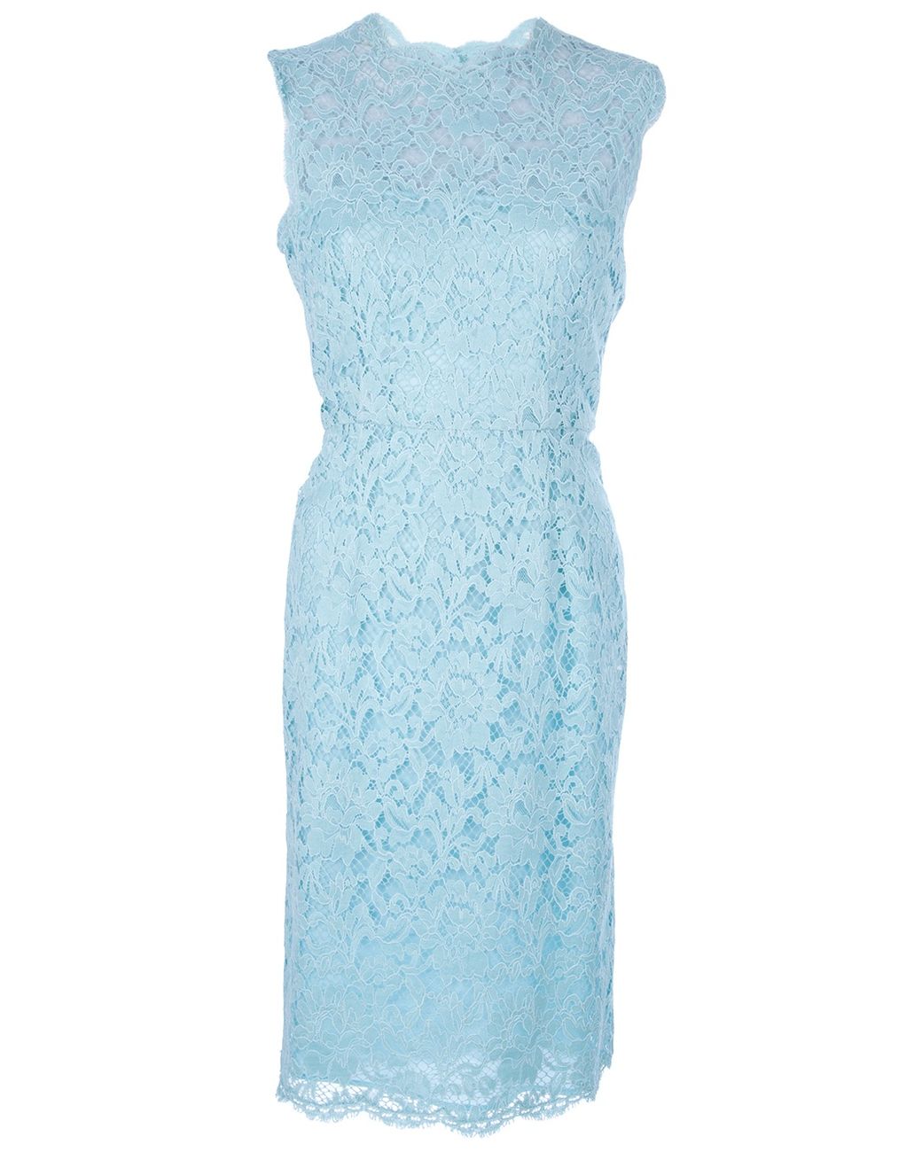 Valentino Lace Dress in Blue | Lyst
