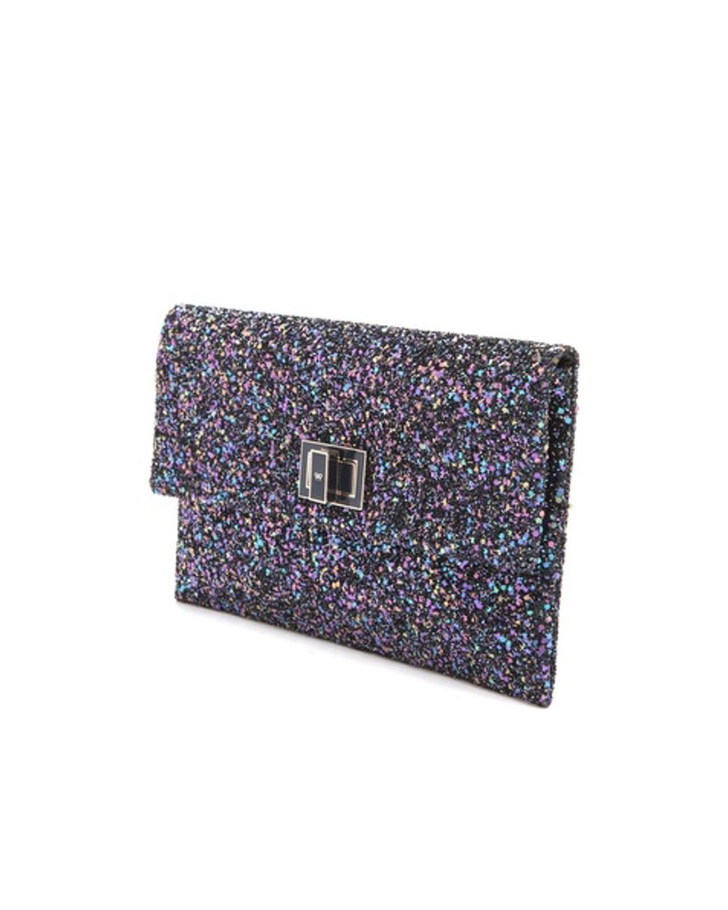 Anya hindmarch valorie glitter clutch top