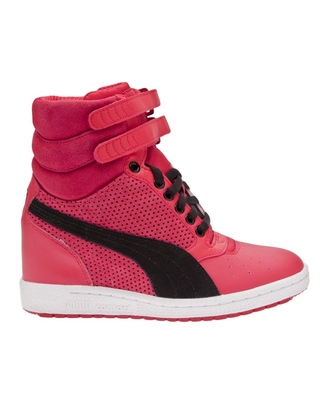 PUMA High Top Wedge in Pink | Lyst