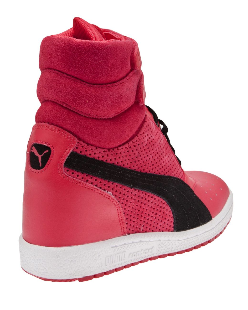 PUMA High Top Wedge in Pink | Lyst