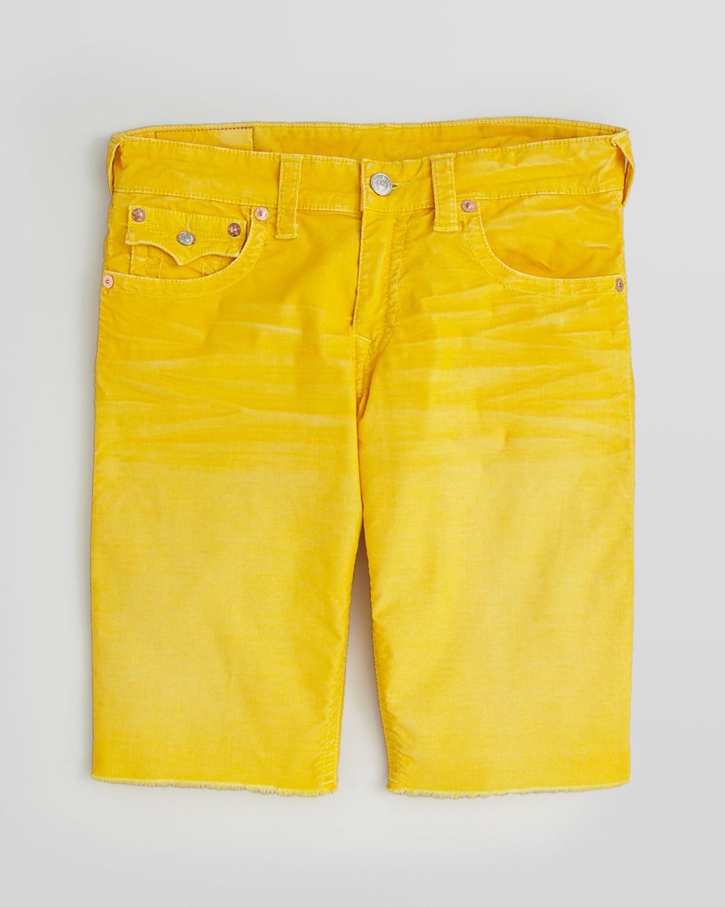 True Religion Ricky Cord Cutoff Shorts 
