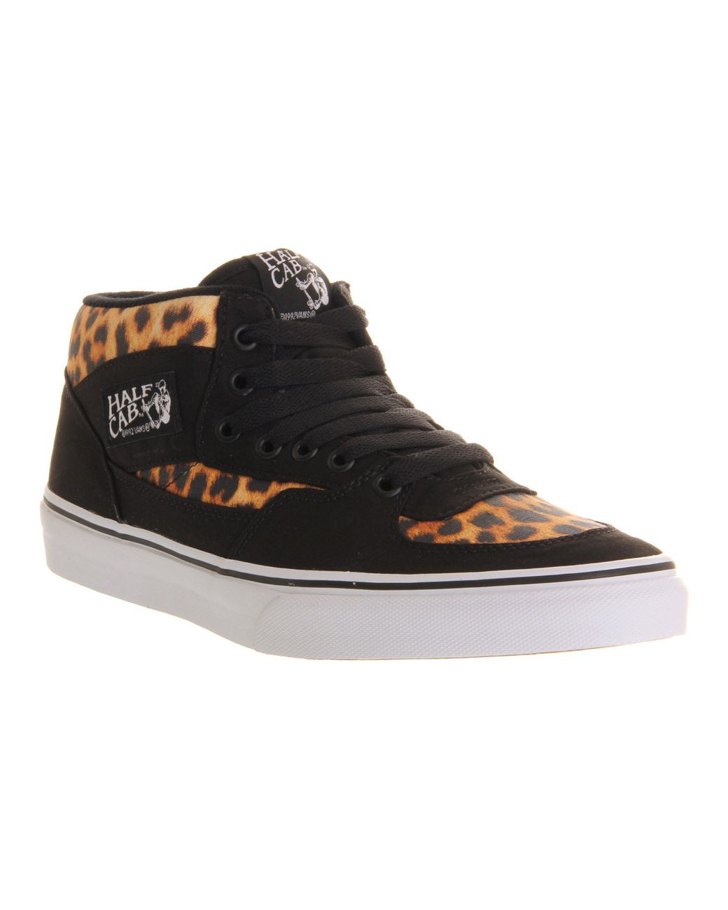 vans black leopard print