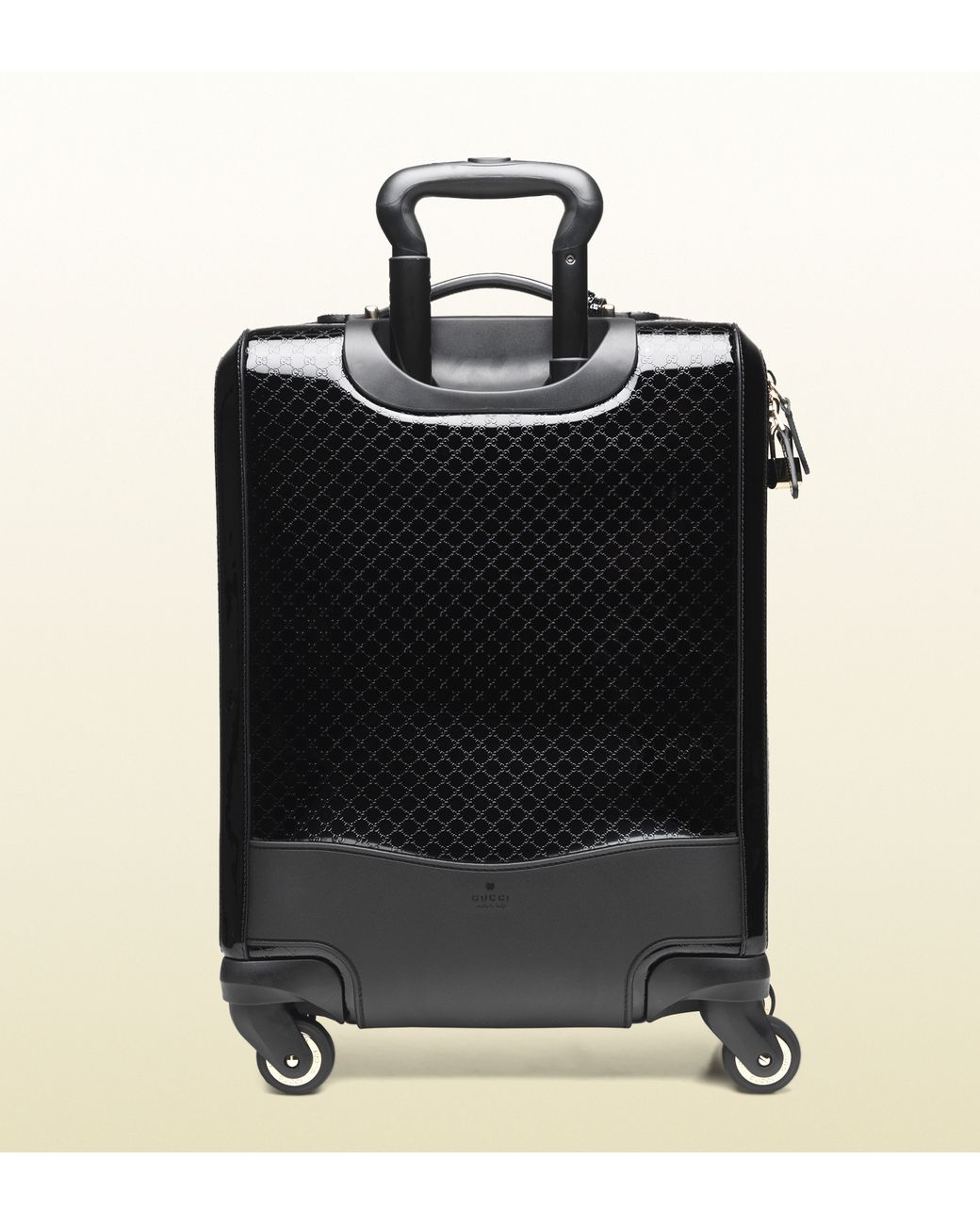 Gucci Microssima Patent Leather Carry-on Suitcase in Black for Men | Lyst