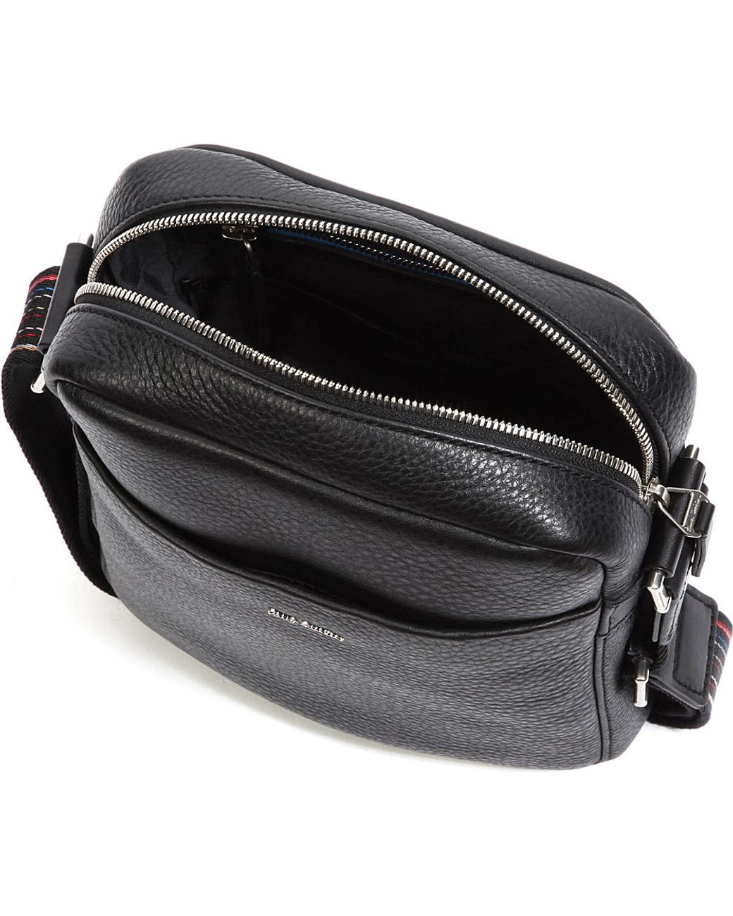 Paul Smith City Webbing Leather Reporter Bag in Black for Men | Lyst UK