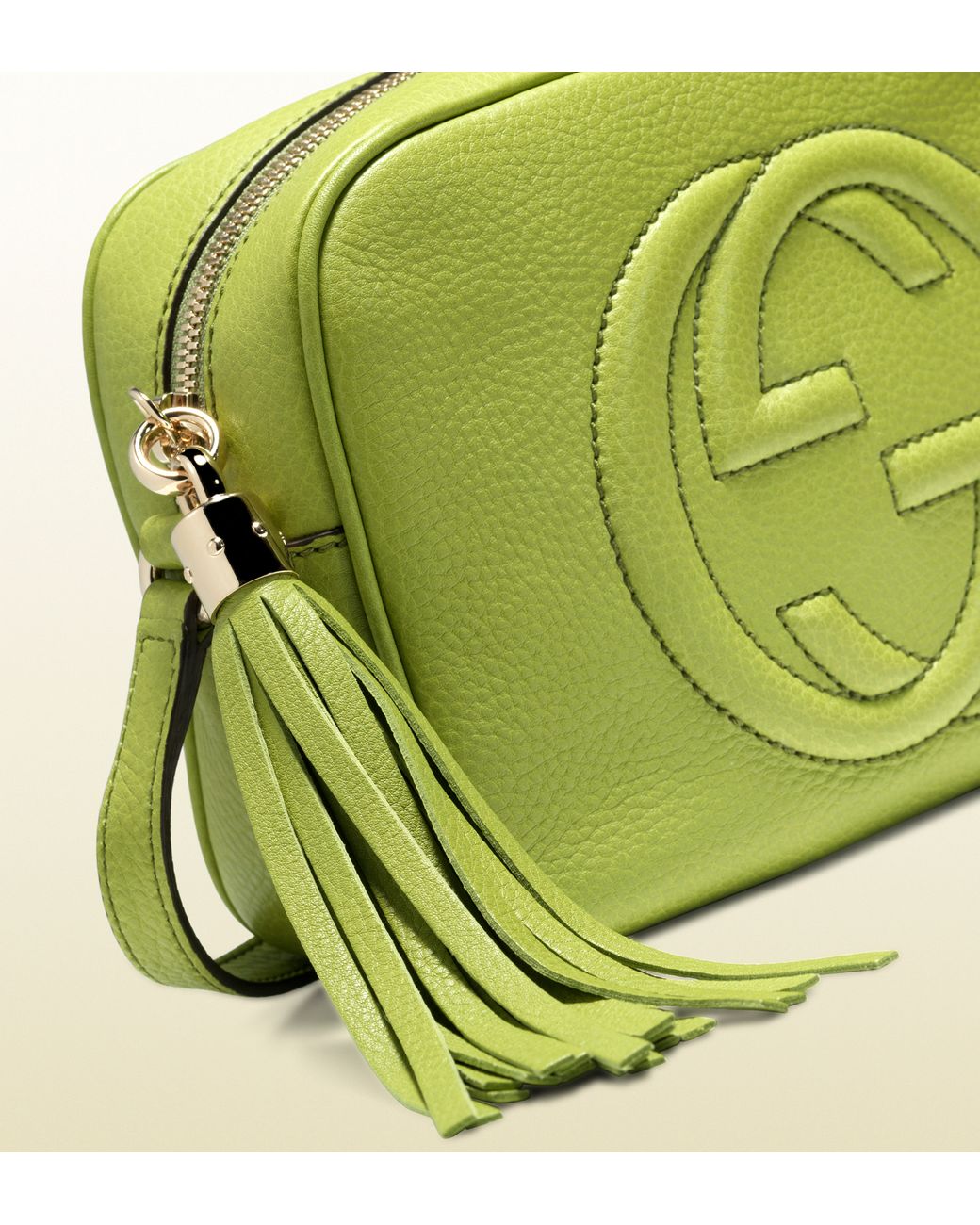 Gucci Soho Apple Green Leather Disco Bag | Lyst