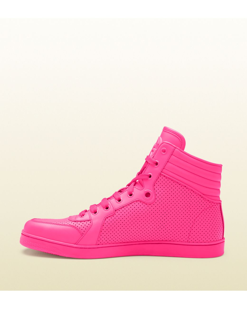 Neon pink sales gucci sneakers
