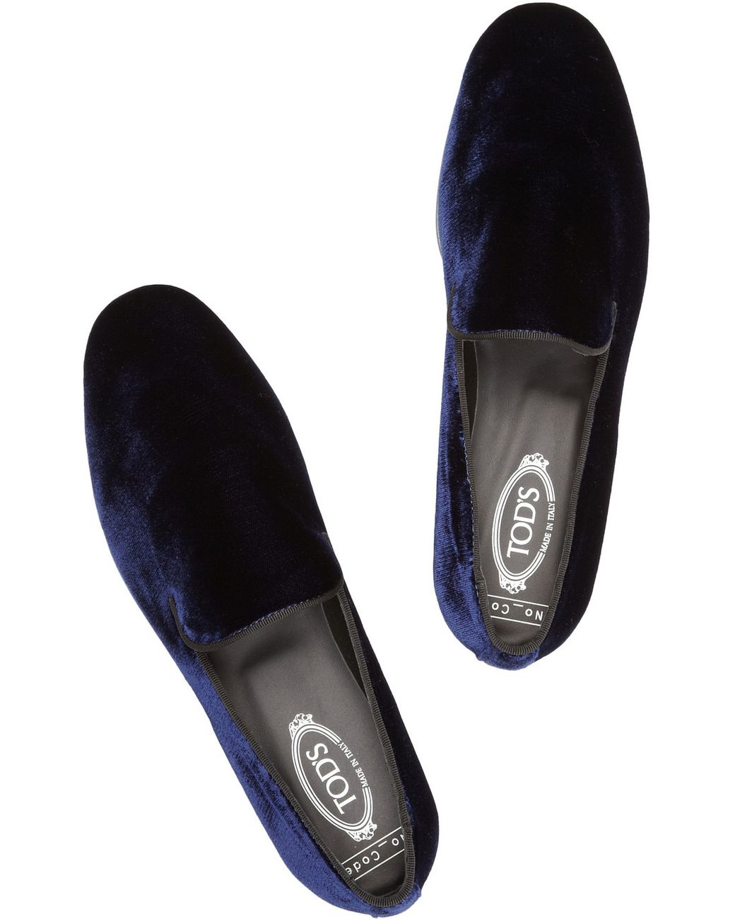 Tod's Velvet Loafers in Navy (Blue) | Lyst