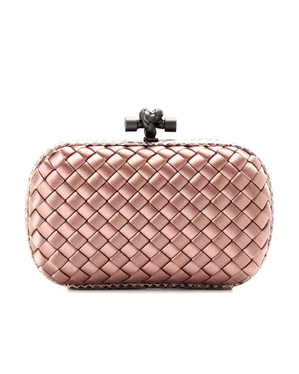 Bottega Veneta Knot Intreccio Leather Clutch