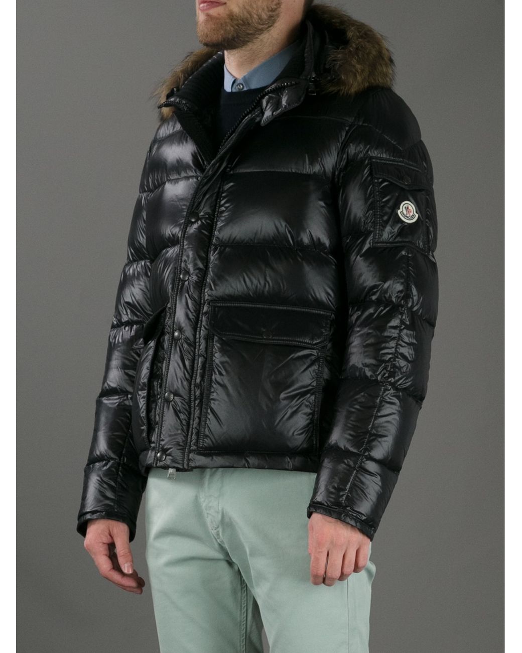 Moncler Hubert Padded Jacket in Black for Men | Lyst