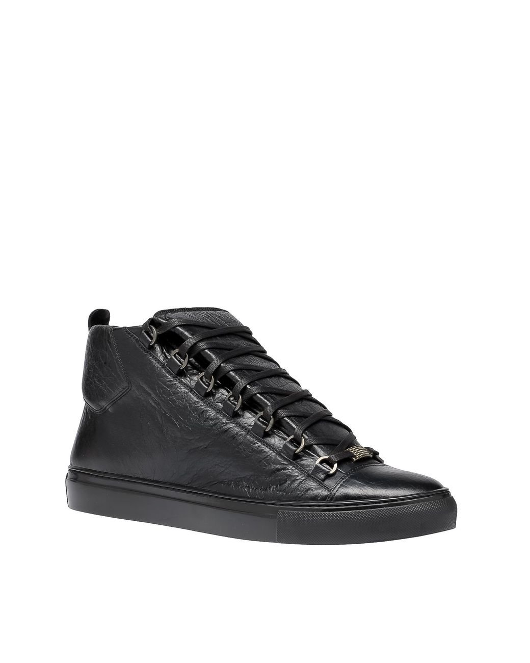 Balenciaga Arena Python High-Top Sneakers in Black for Men | Lyst