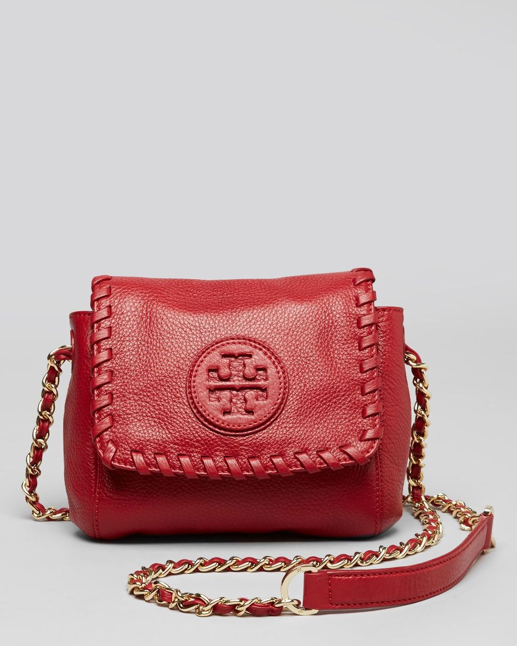 Tory Burch Crossbody Marion Small in Red | Lyst