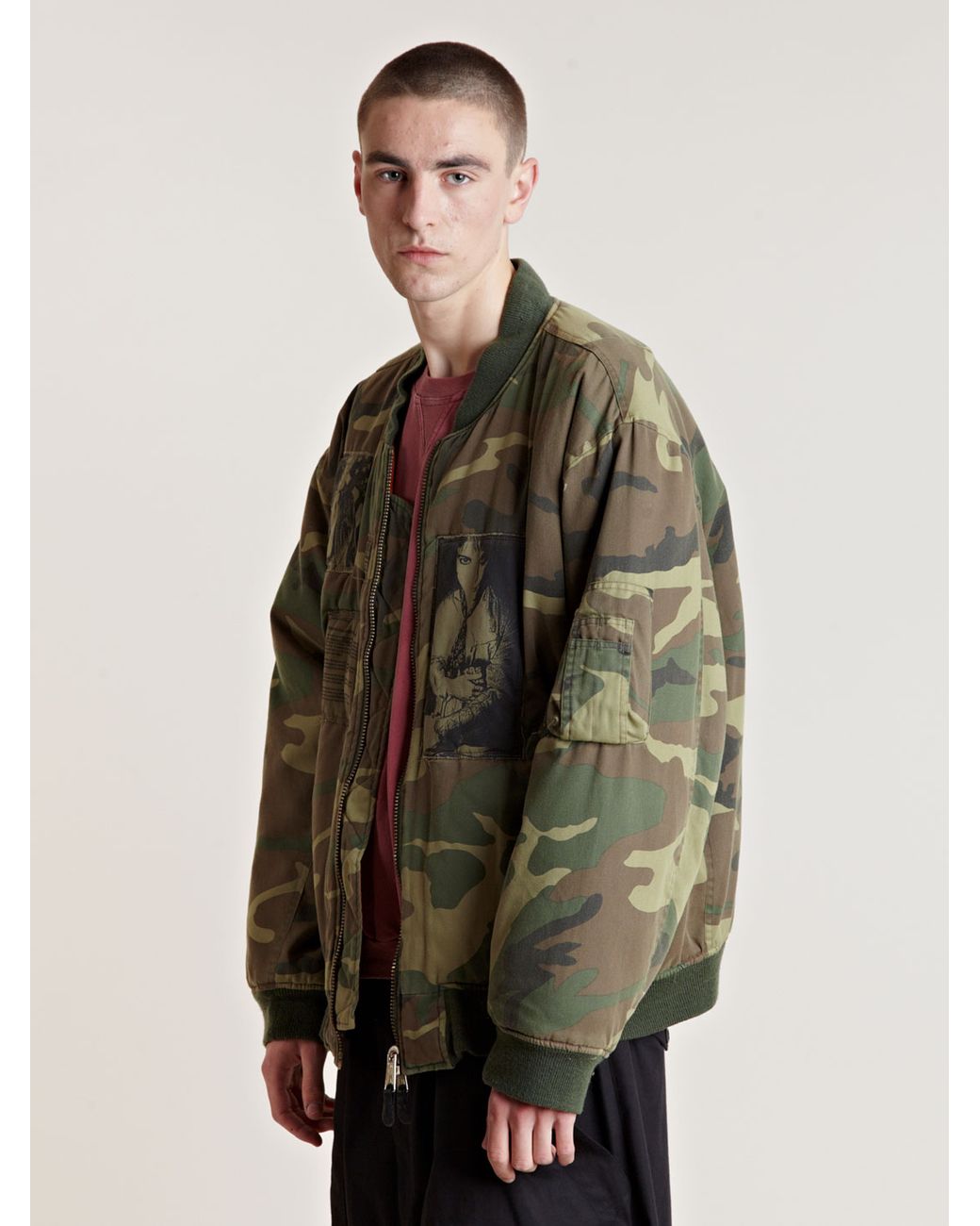 Raf Simons AW01 Camouflage Bomber Jacket in Green for Men | Lyst Canada