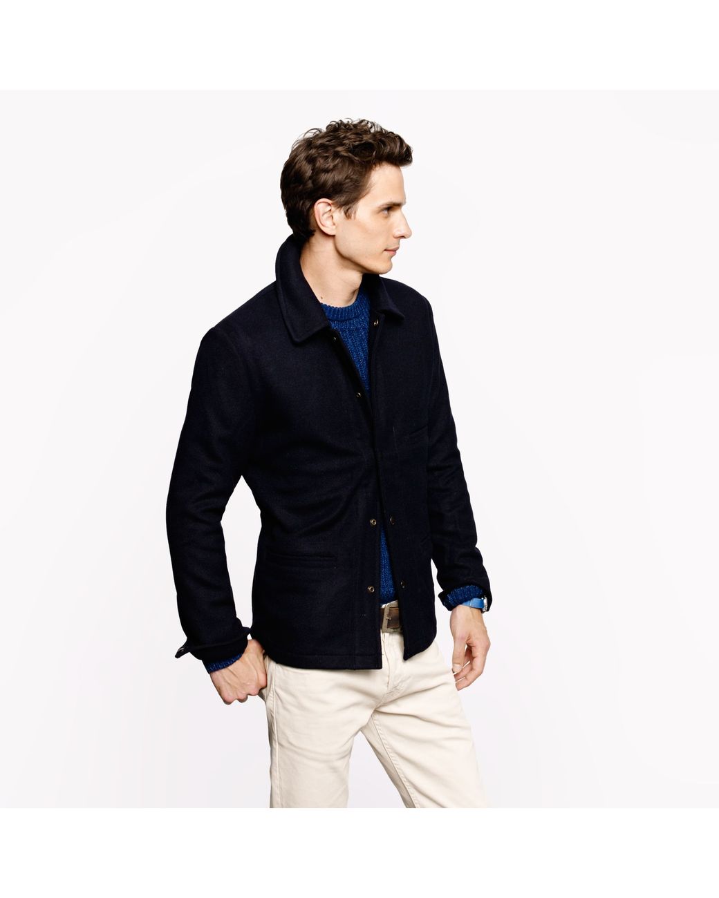 J.Crew Wallace Barnes Skiff Jacket in Blue for Men Lyst