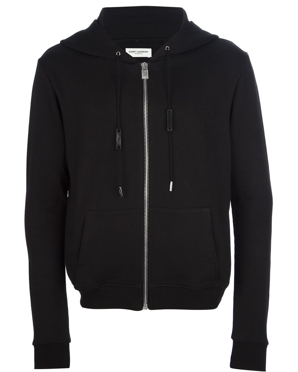 Saint Laurent Zip Fastening Hoodie in Black for Men Lyst