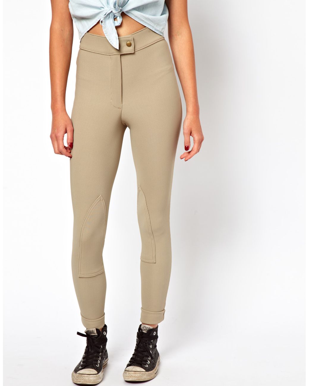 American Apparel Riding Pant in Natural Lyst