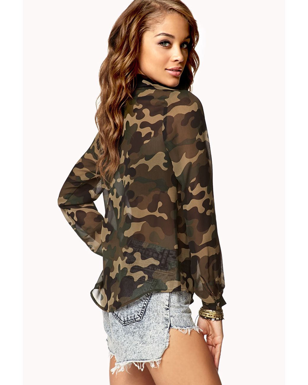 Camo shirt forever 21 Clearance