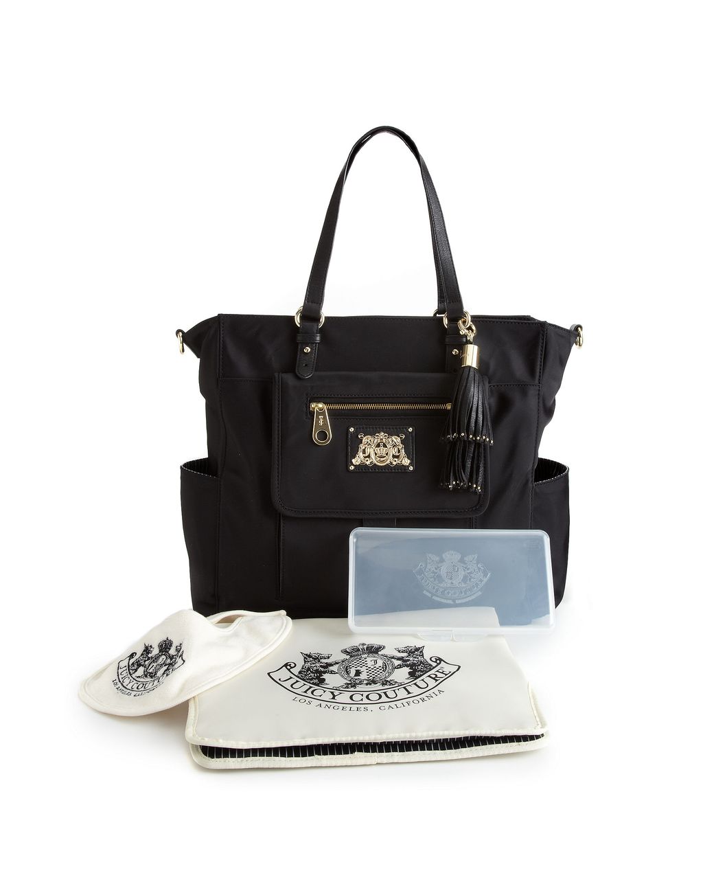 Juicy Couture Nylon Baby Bag in Black | Lyst