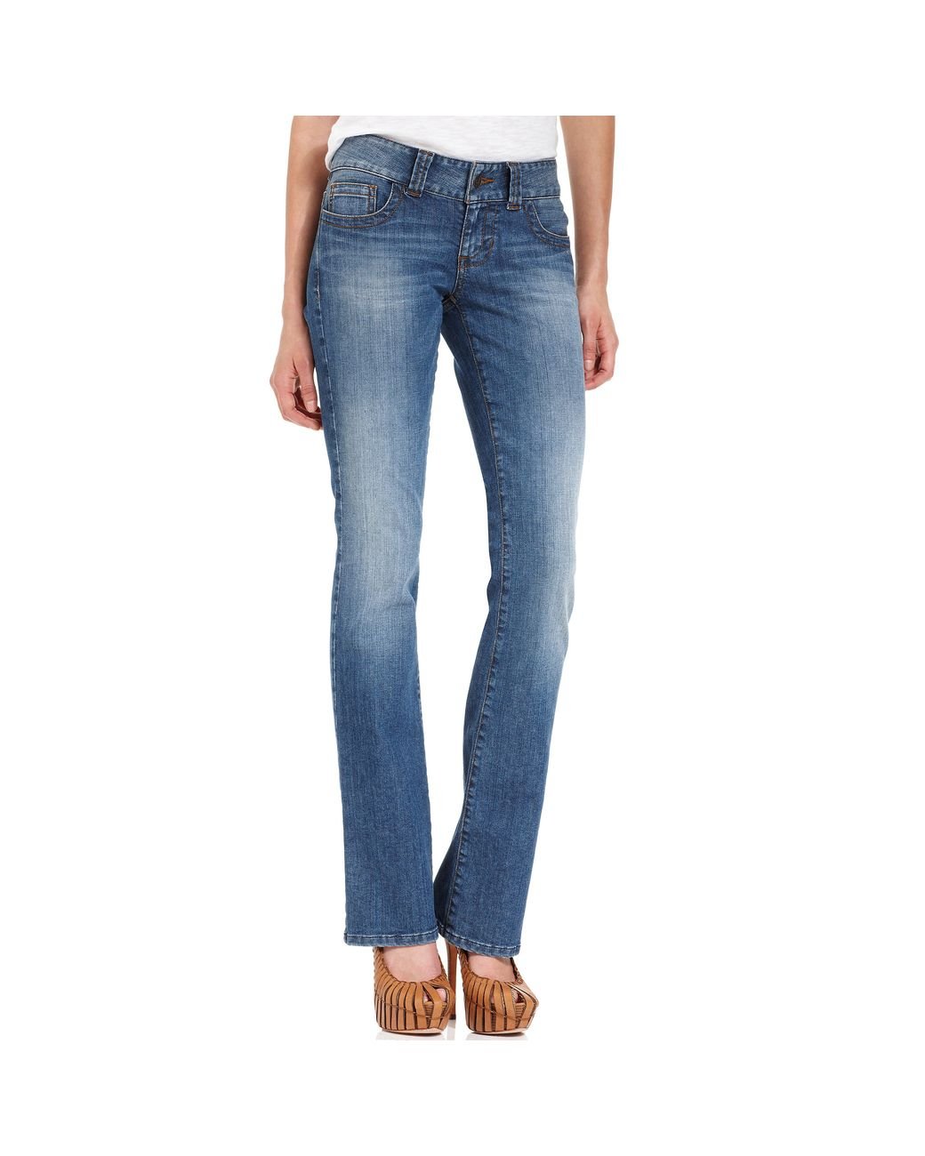 Guess Daredevil Bootcut Jeans in Blue Lyst