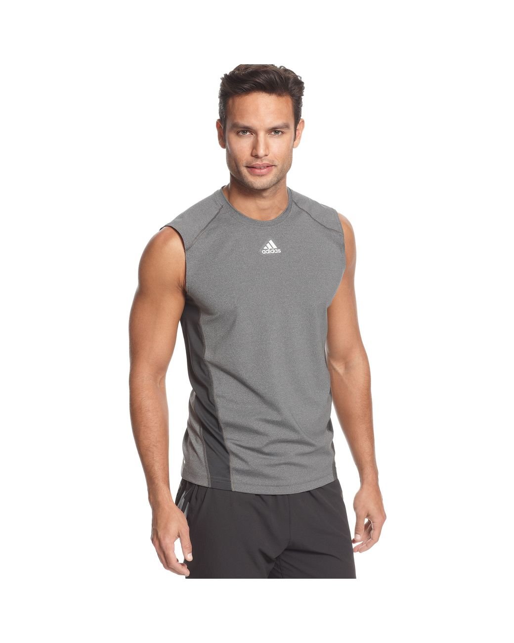 adidas Sl Training Climacool Sleeveless Tee in Gray for Men | Lyst