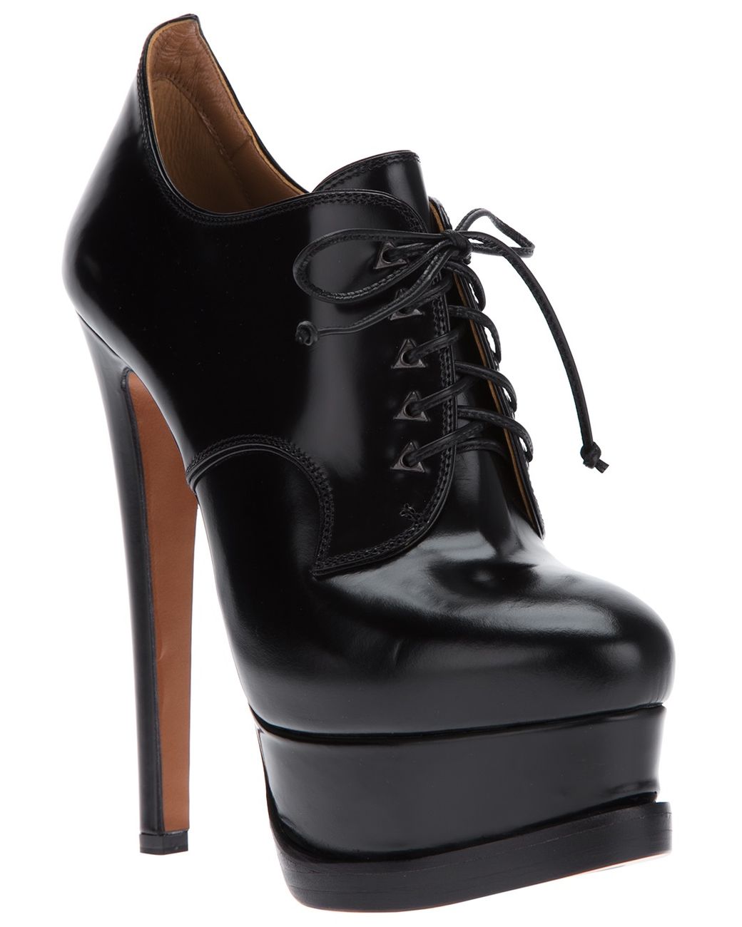 platform lace up loafers