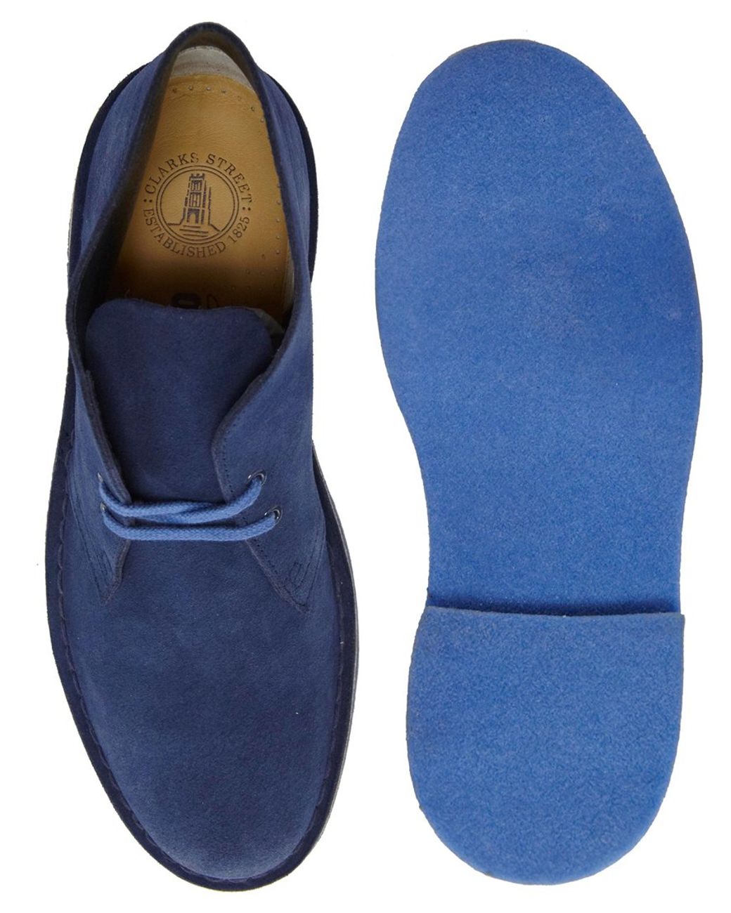 Love Clarks Originals Suede Desert Boots in Blue for Men | Lyst