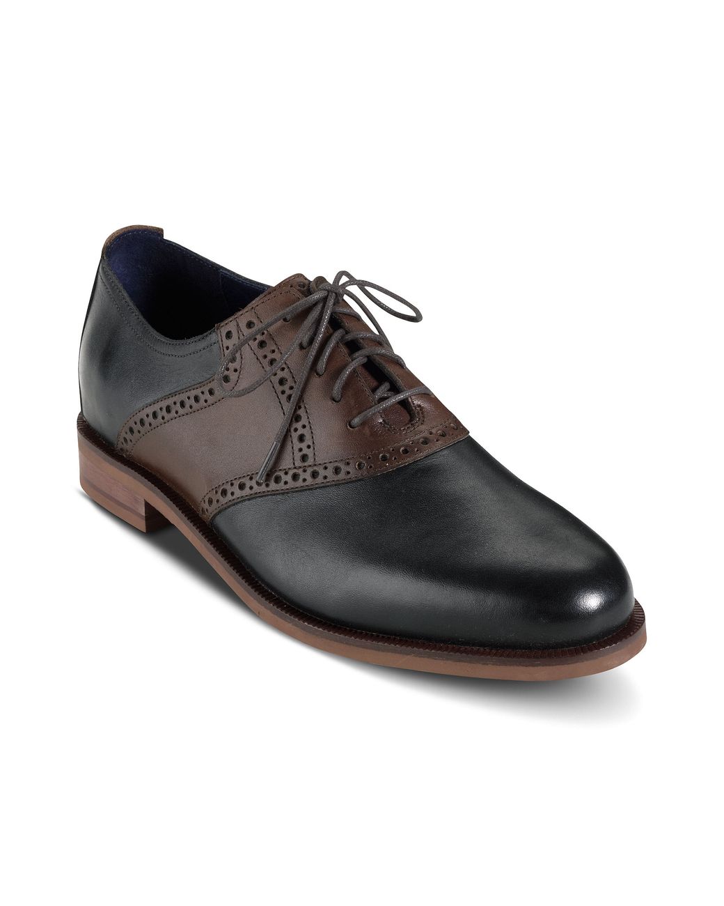 Cole Haan Carter Saddle Shoes in Black for Men | Lyst