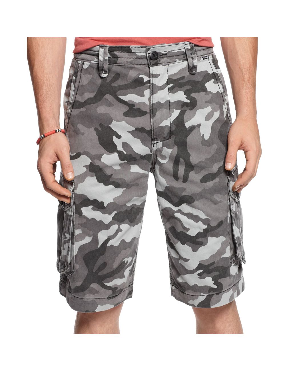 Hurley One Only Camo Cargo Shorts in Gray for Men | Lyst