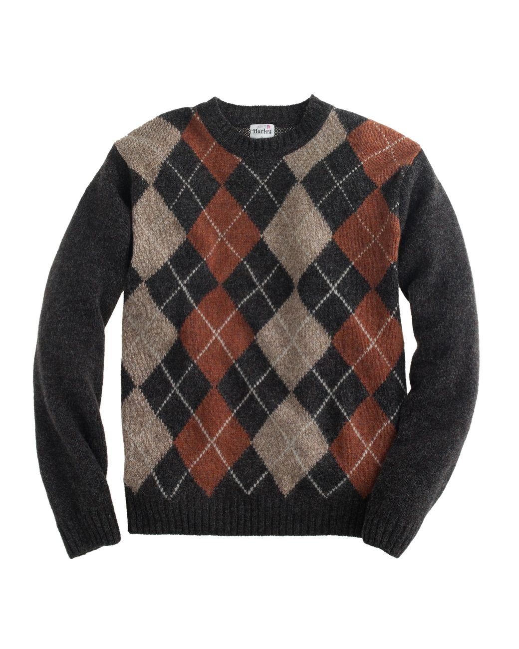 J.Crew Harley Argyle Sweater in Brown for Men | Lyst
