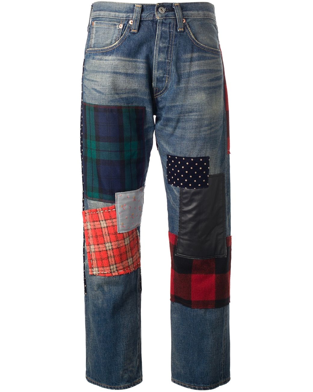 Junya Watanabe Patchwork Jeans in Blue Lyst