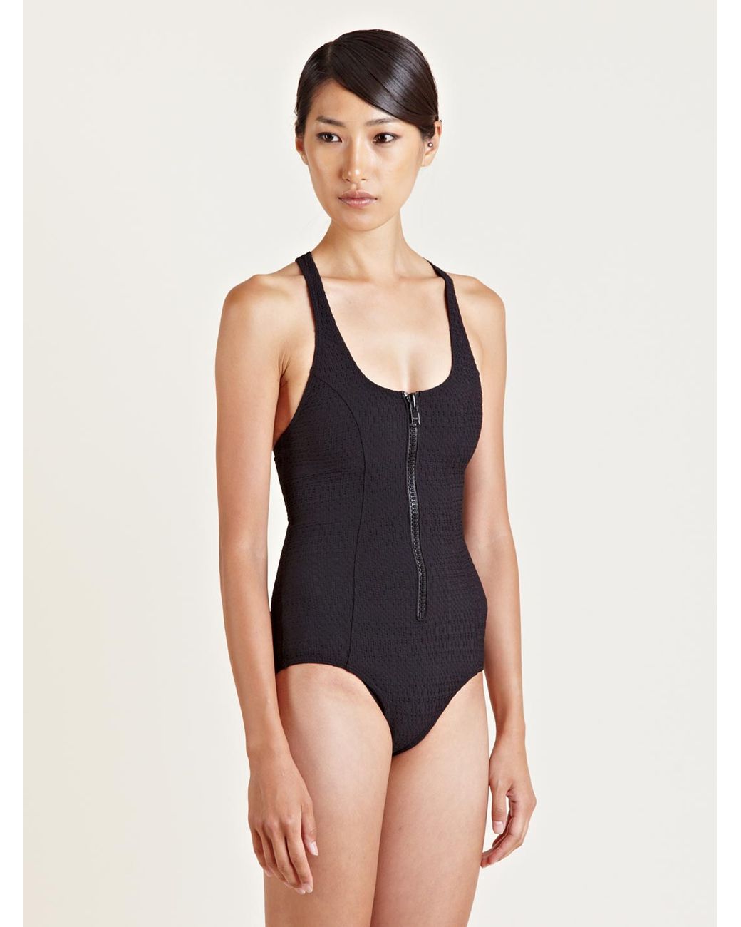 Lisa Marie Fernandez Womens Elisa Maillot Swimsuit in Black | Lyst 