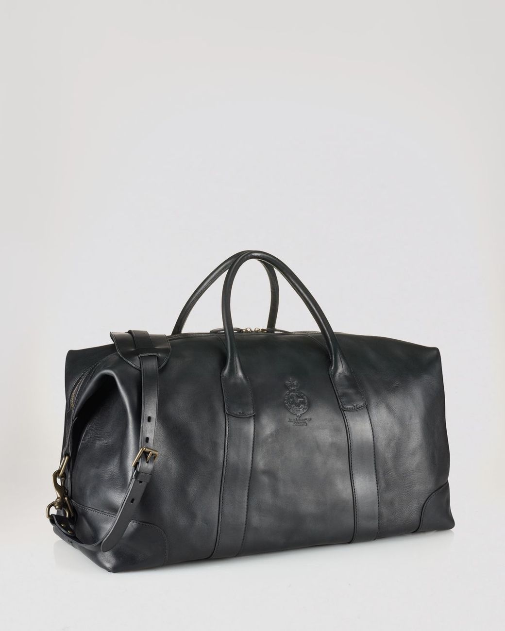 Ralph Lauren Polo Leather Duffel Bag in Black for Men | Lyst