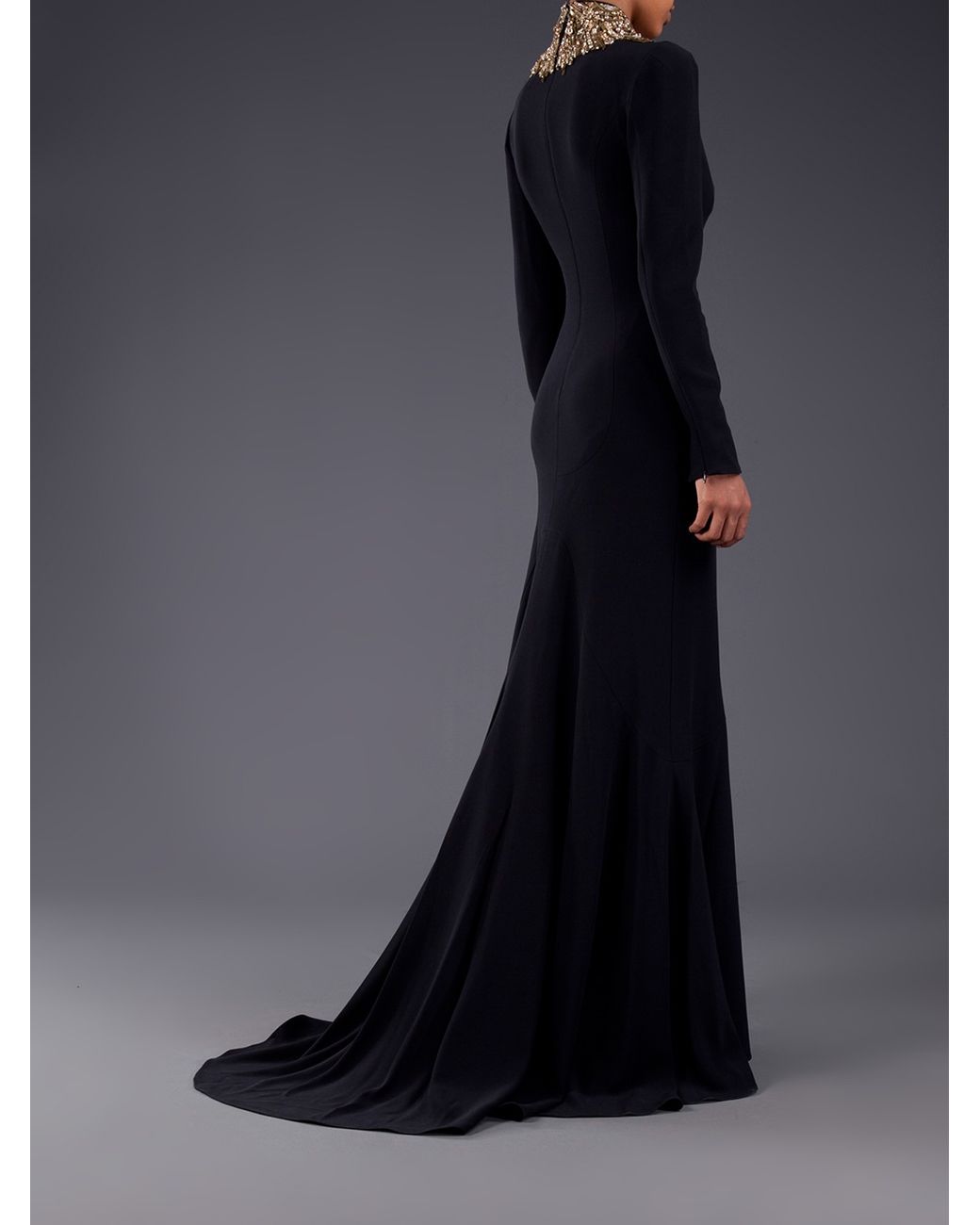 Alexander mcqueen hotsell black gown