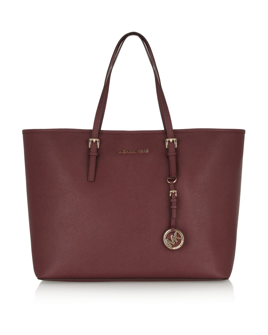 Michael Kors Jet Set Medium Mulberry Leather Front Zip Chain Tote Bag –  AUMI 4