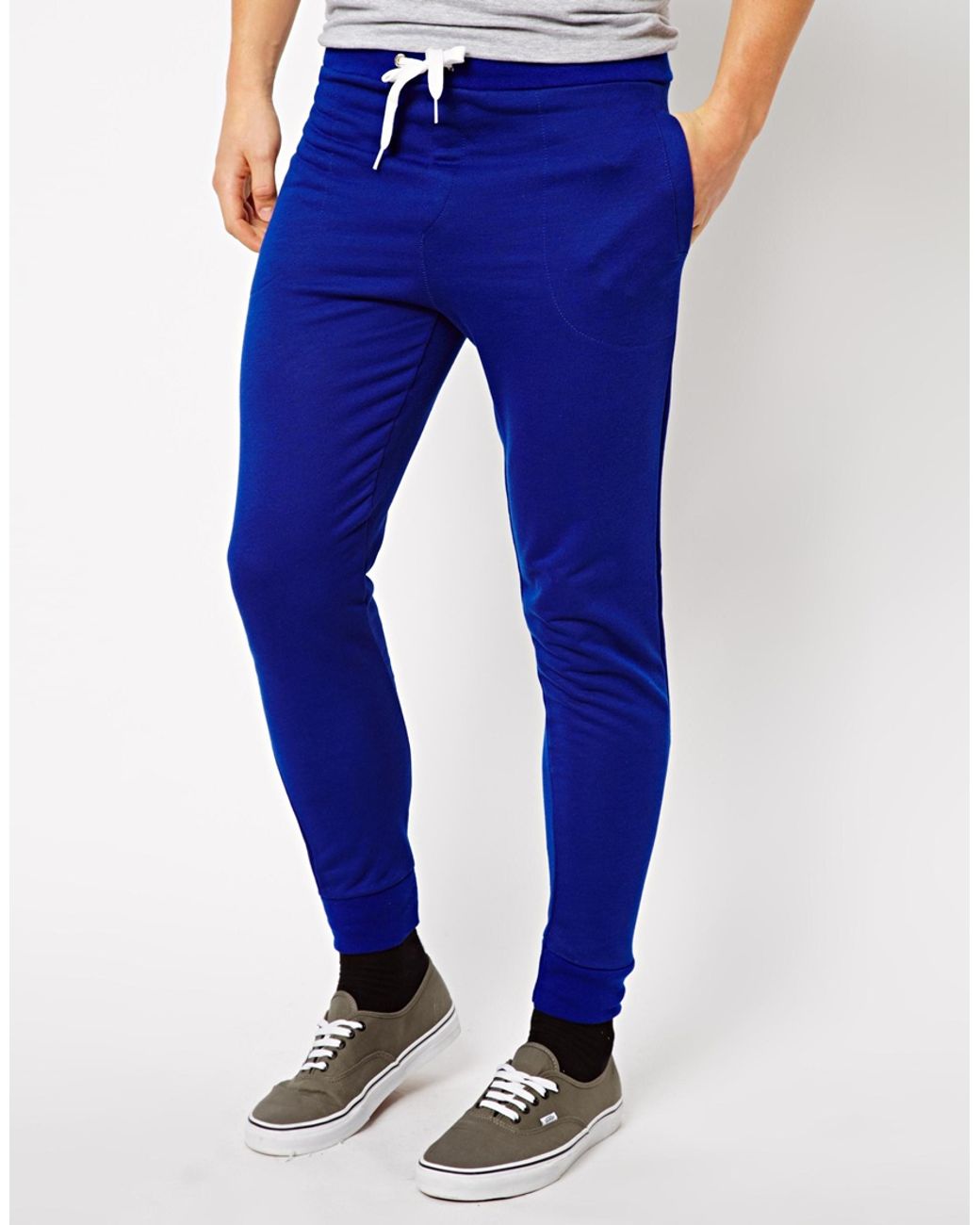 Native Youth Royal Blue Joggers for Men