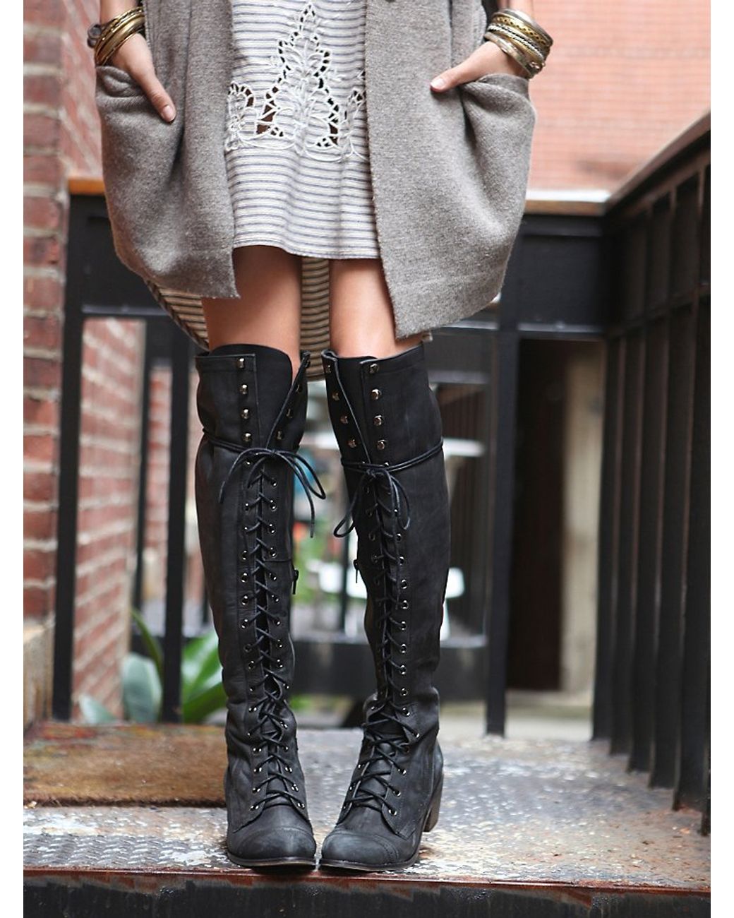 Jeffrey campbell joe lace up boots discount
