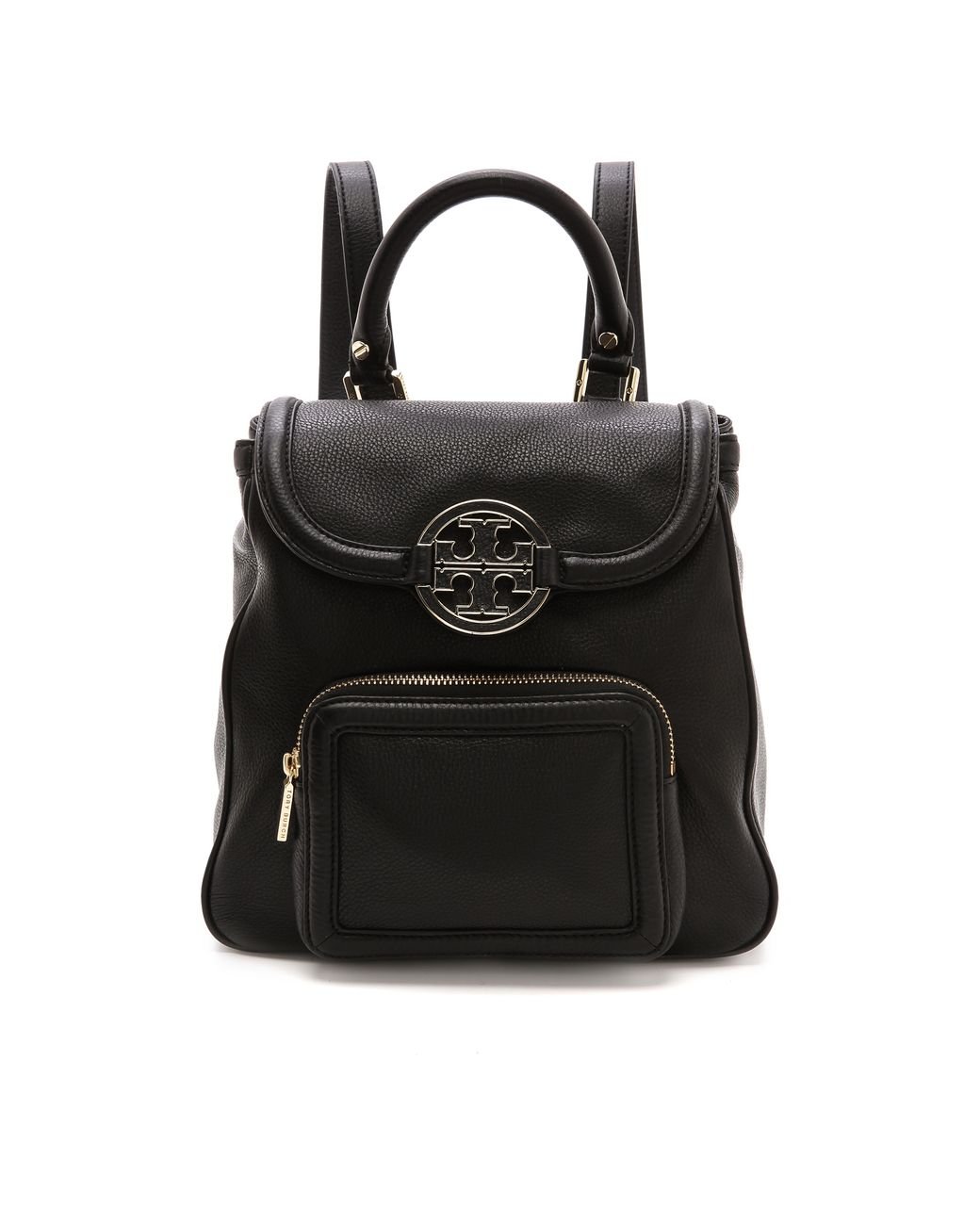 Tory Burch Amanda Mini Backpack in Black | Lyst