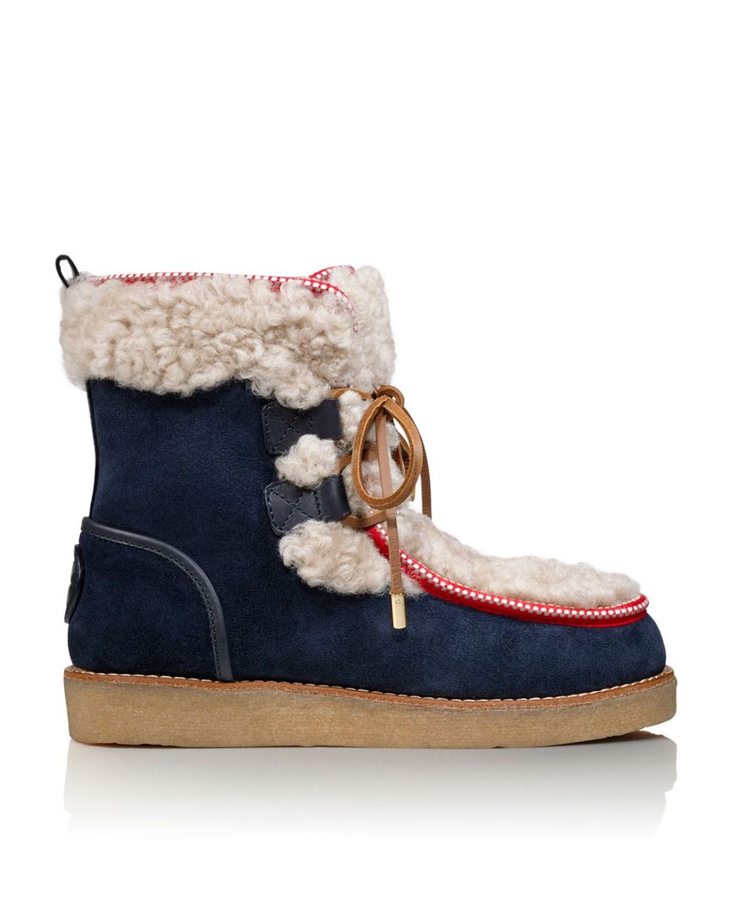 Tory Burch Elliot Bootie in Red (Blue) | Lyst