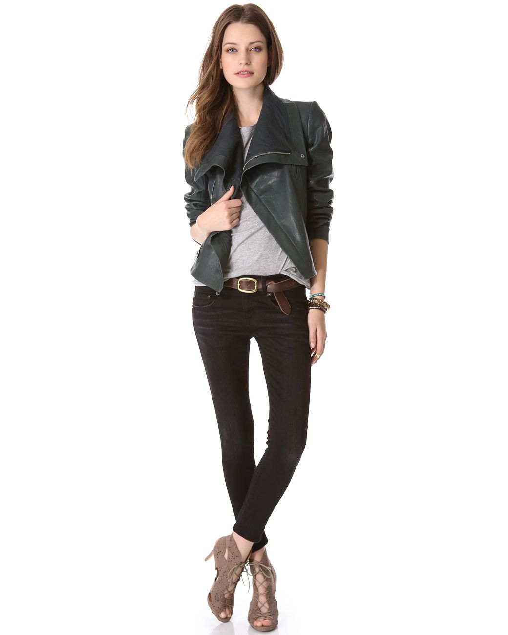 Veda max classic 2025 leather jacket