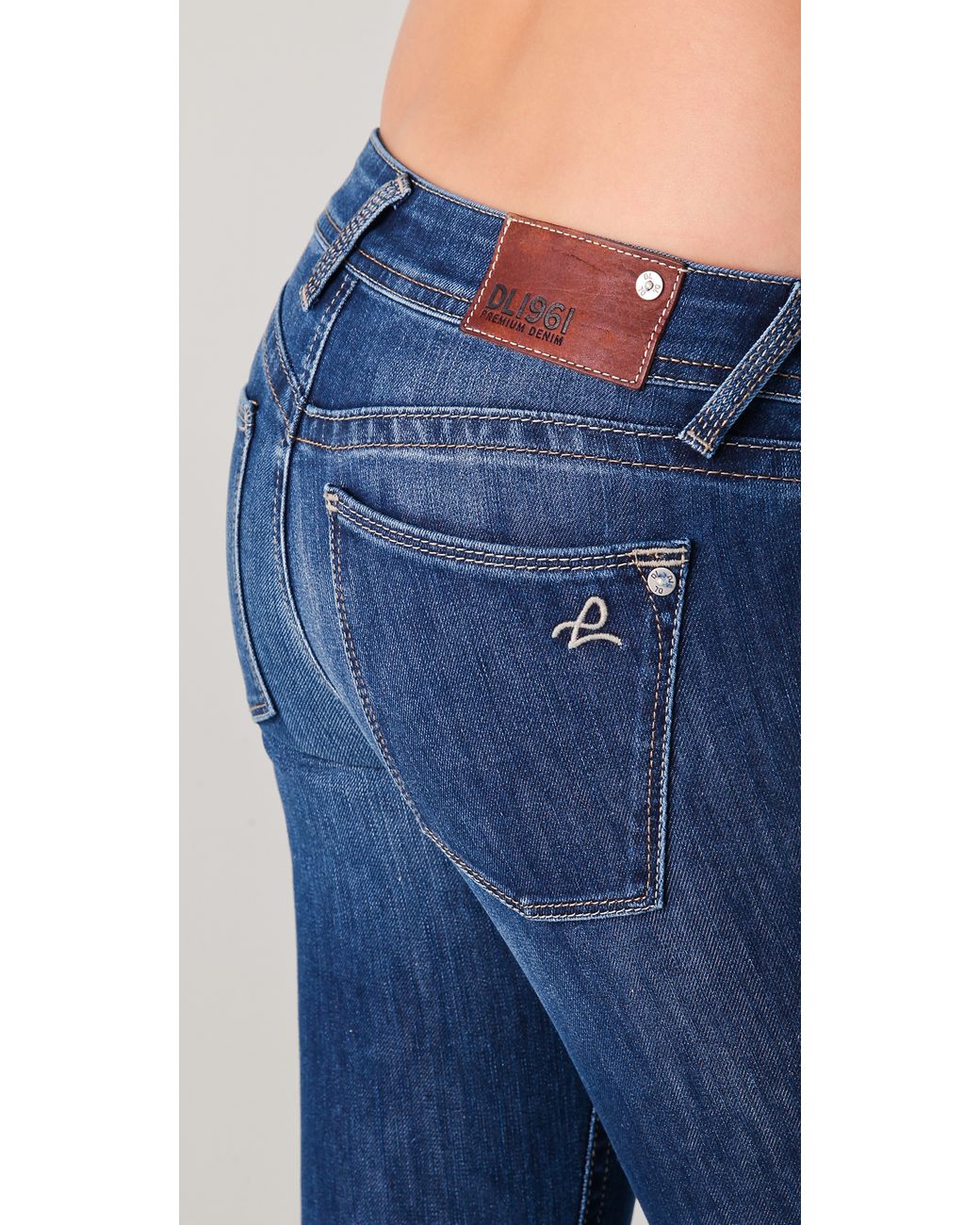 DL1961 Amanda Skinny Jeans in Blue | Lyst