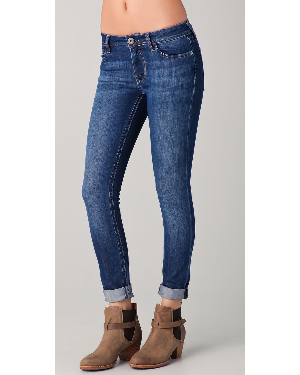 DL1961 Amanda Skinny Jeans in Blue | Lyst