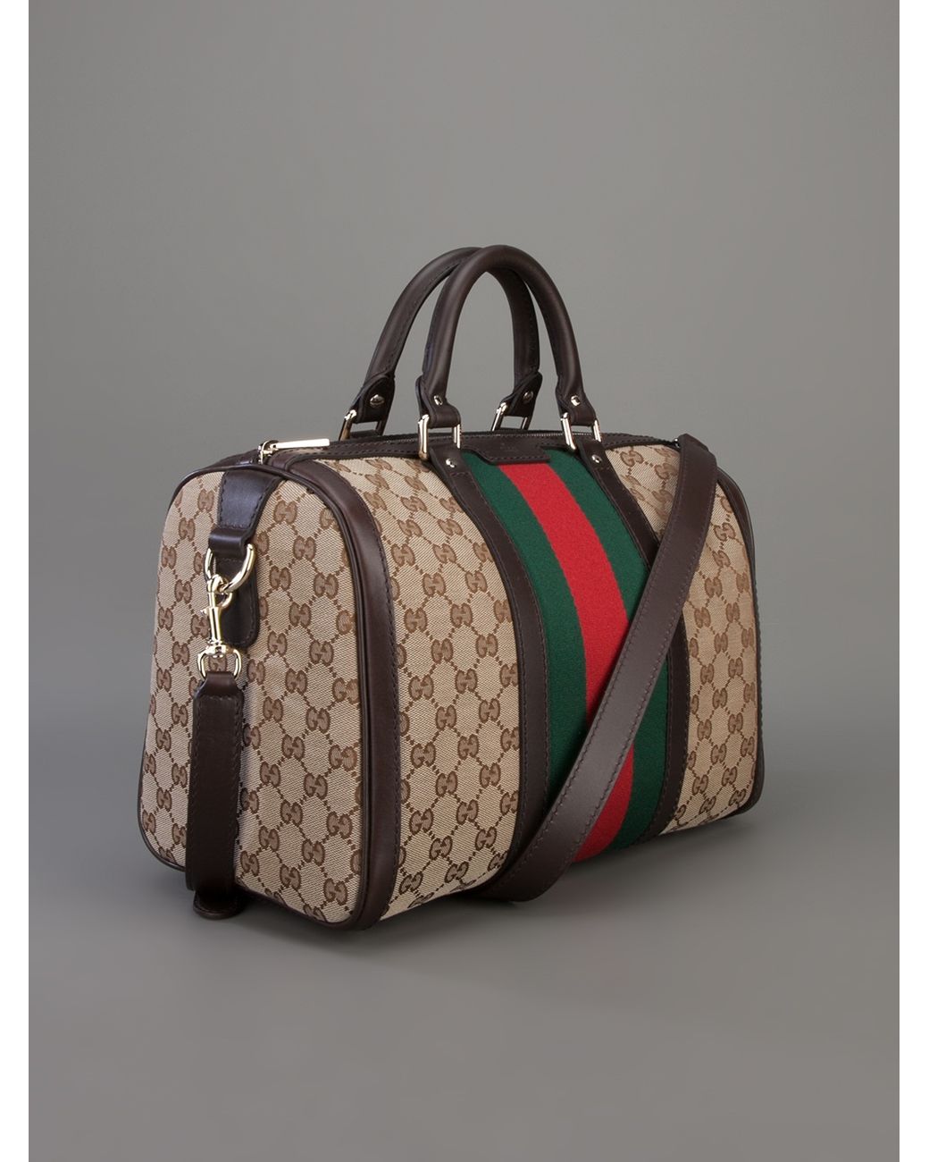 Gucci, Bags, Gucci Vintage Brown Suede 3 Boston Bag