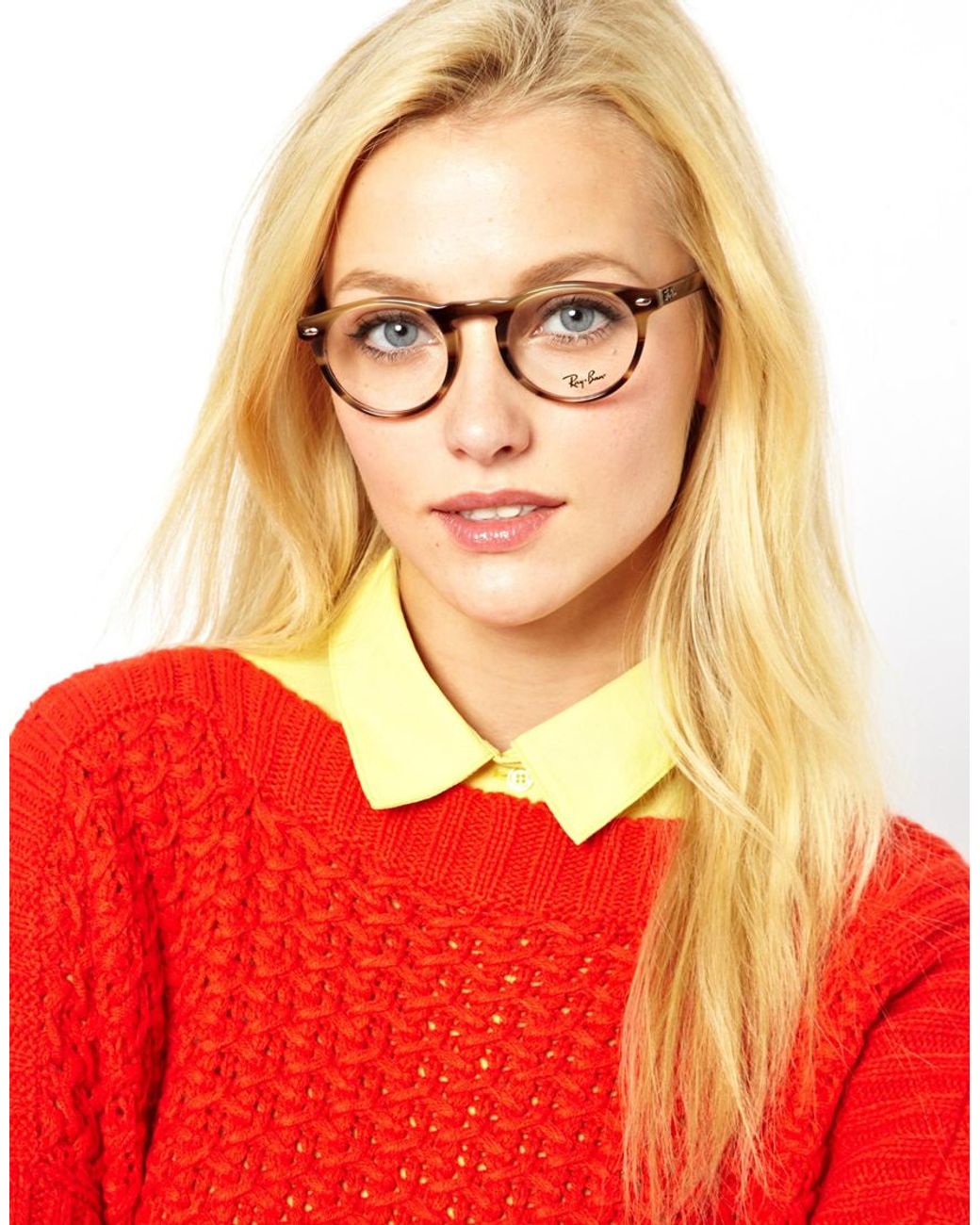 ray ban women's round glasses