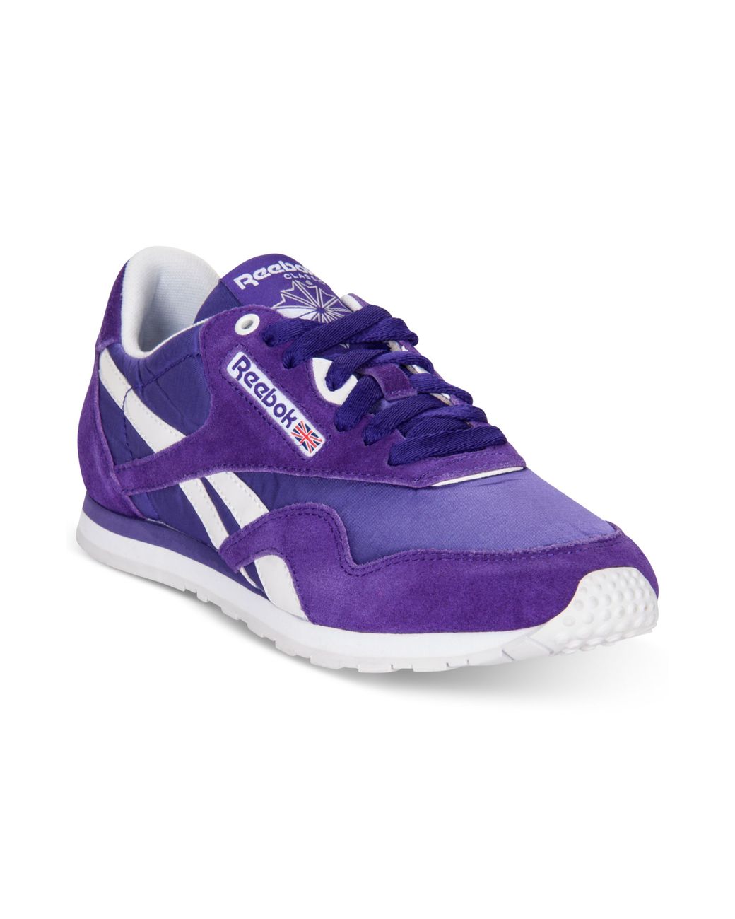 Reebok Classic Nylon Slim Monocolor Casual Sneakers Purple | Lyst